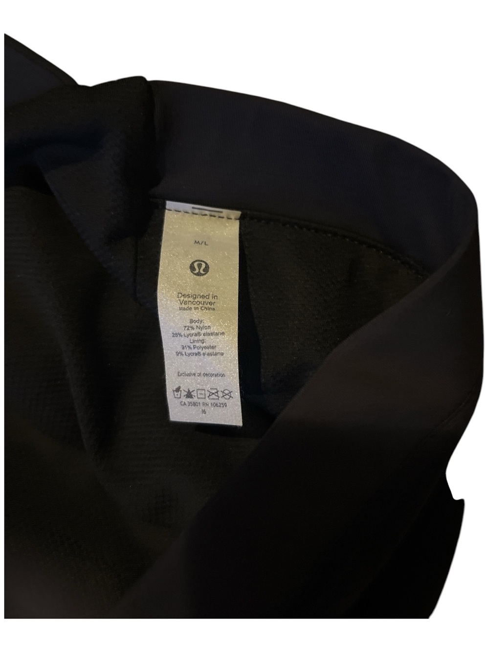 lululemon athletica UnisexBlack Performance Baseball Cap - Picture 3 of 3